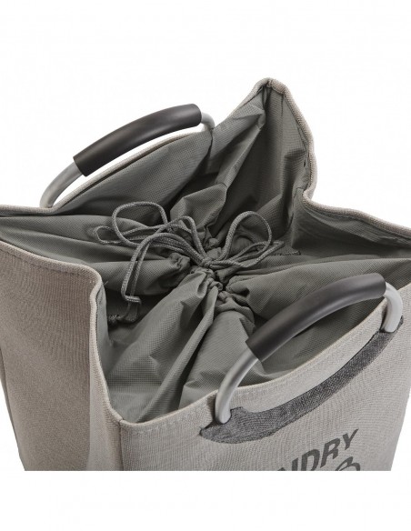 CESTO DE ROPA LAUNDRY GRIS CL