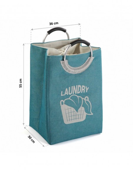 CESTO DE ROPA LAUNDRY AZUL