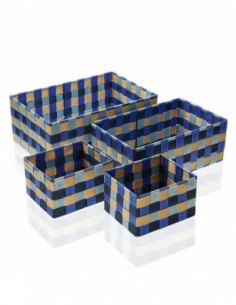 SET 4 CAJAS BLUE BAY
