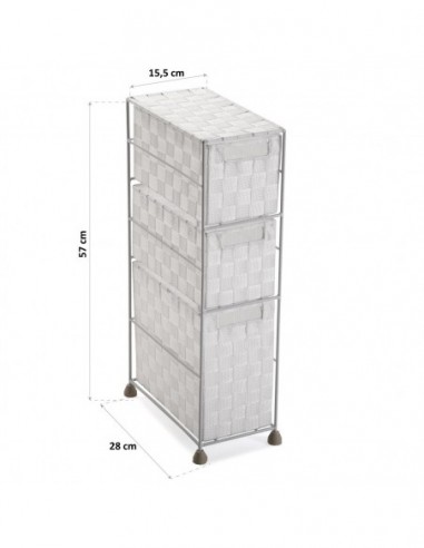 MUEBLE BAÑO 3 CAJONES BLANCO