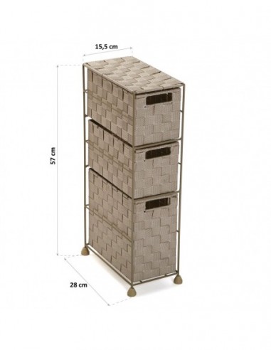 MUEBLE BAÑO 3 CAJONES BEIGE