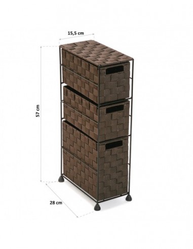 MUEBLE BAÑO 3 CAJONES CHOCO