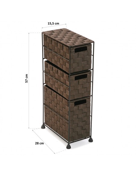 MUEBLE BAÑO 3 CAJONES CHOCO