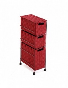 MUEBLE BAÑO 3 CAJONES BURGUNDY