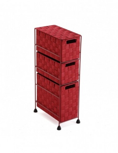 MUEBLE BAÑO 3 CAJONES BURGUNDY