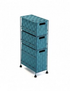 MUEBLE BAÑO 3 CAJONES AZUL