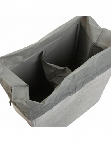 CESTA ROPA DOBLE GRIS