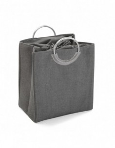 CESTA ROPA DOBLE GRIS OSCURO