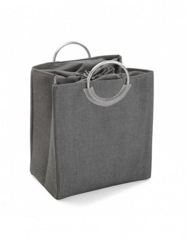 CESTA ROPA DOBLE GRIS OSCURO