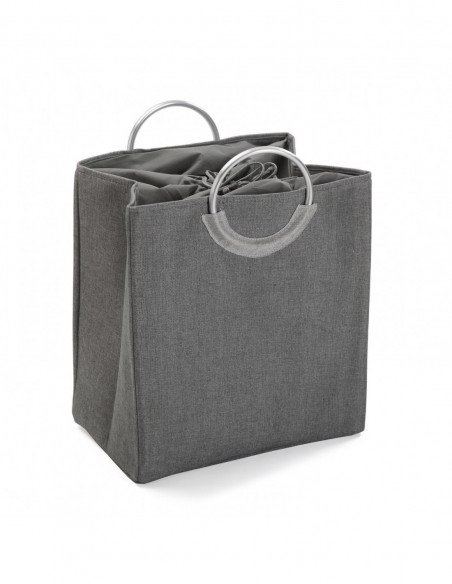 CESTA ROPA DOBLE GRIS OSCURO