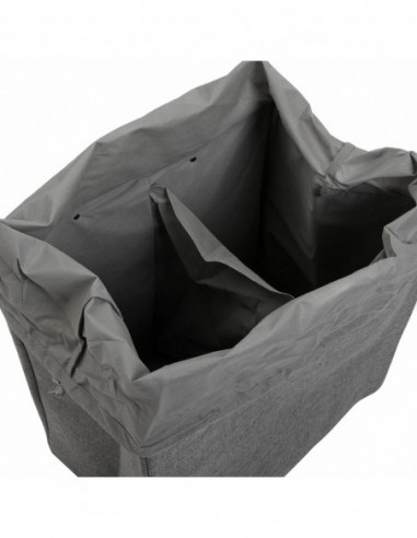 CESTA ROPA DOBLE GRIS OSCURO