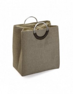 CESTA ROPA DOBLE BEIGE