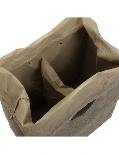 CESTA ROPA DOBLE BEIGE