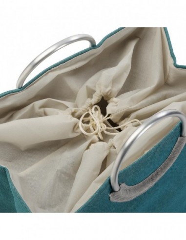 CESTA ROPA DOBLE AZUL