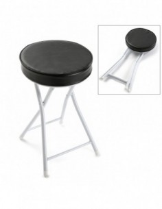 TABURETE PLEGABLE BAÑO NEGRO