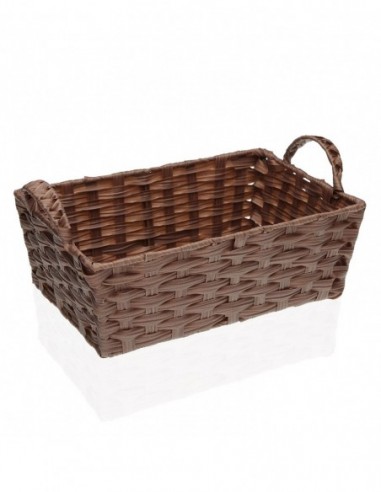 CESTA RECTANGULAR   MARRON