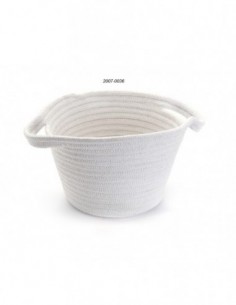 CESTO CON ASAS BLANCO