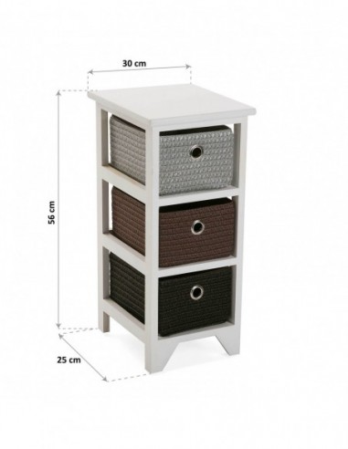 CAJONERA BAÑO 3 CESTAS