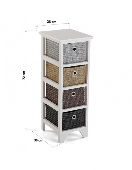 CAJONERA BAÑO 4 CESTAS