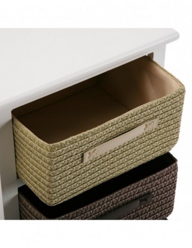 CAJONERA BAÑO 3 CESTAS MARRON