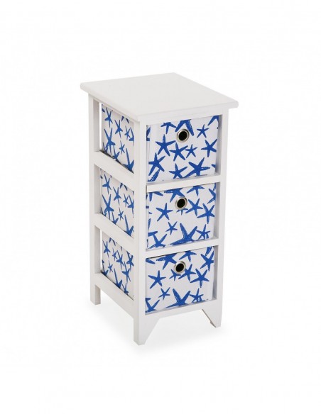 CAJONERA 3 CESTAS BLUE SEA