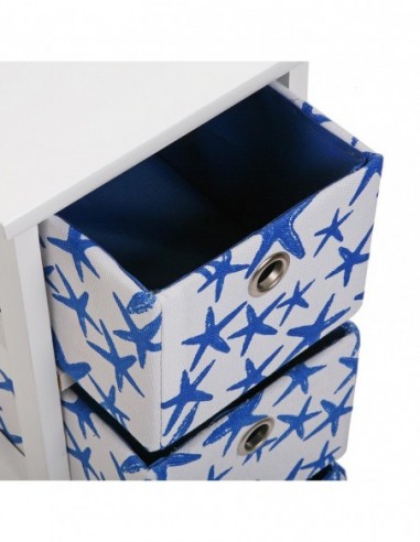 CAJONERA 3 CESTAS BLUE SEA