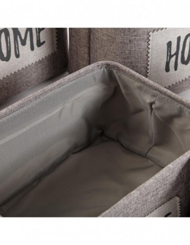 SET 6 CESTAS GRIS OSCURO