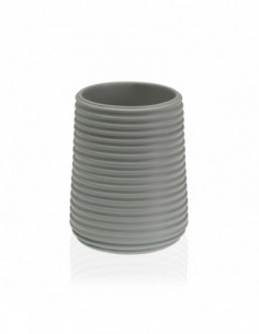 VASO CEPILLOS GRIS CLARO