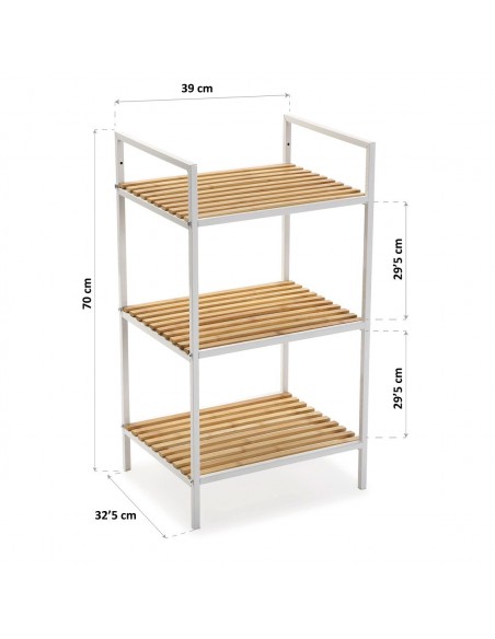 ESTANTERIA 3 BALDAS WHITE