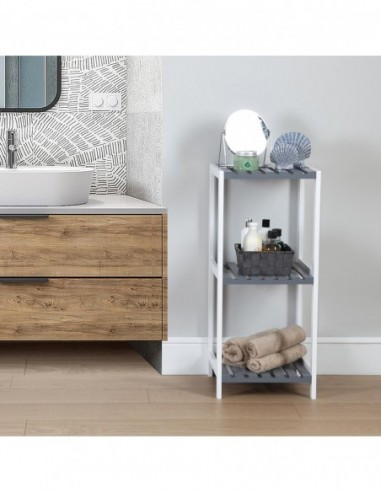 ESTANTERIA 3  BALDAS BLANCA