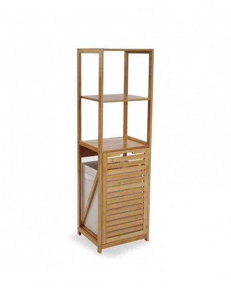 ESTANTERIA /CESTA ROPA BAMBU