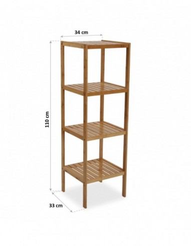 ESTANTERIA 4 BALDAS BAMBU