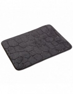 ALFOMBRA BAÑO NEGRA 45X70CM