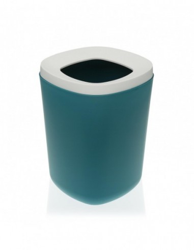 PAPELERA VERDE OSCURO & BLANCA