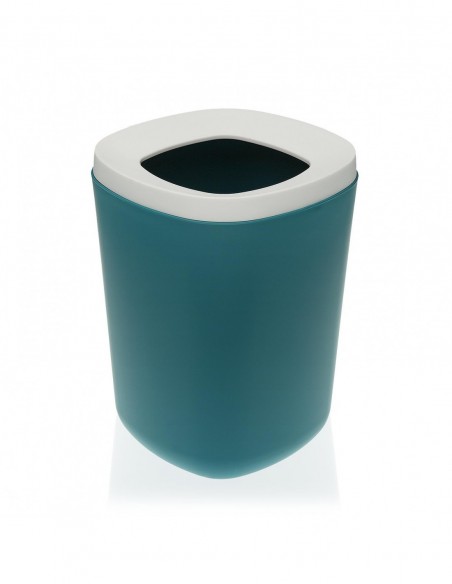 PAPELERA VERDE OSCURO & BLANCA