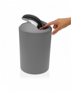 PAPELERA 7L GRIS 2