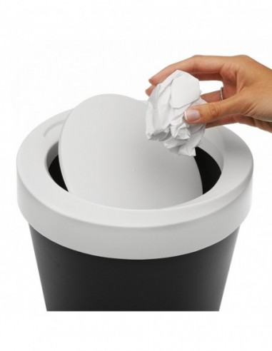 PAPELERA 9L GRIS PAPELERA 9L GRIS