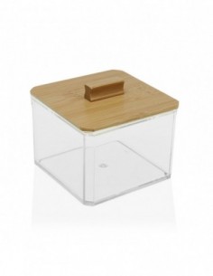 CAJA CUADRADA TAPA BAMBU