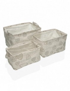 SET 3 CESTAS RECT.  COZY