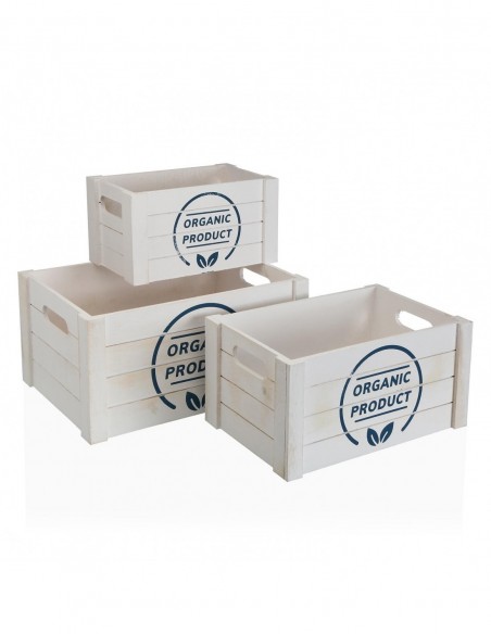 SET DE 3 CAJAS MADERA ORGANIC