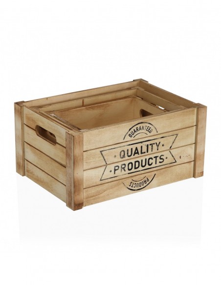SET DE 3 CAJAS MADERA QUALITY