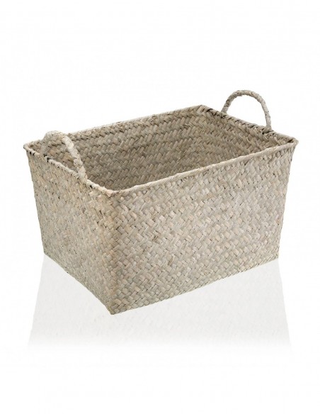 CESTA RECTANGULAR C/ASA NATUR