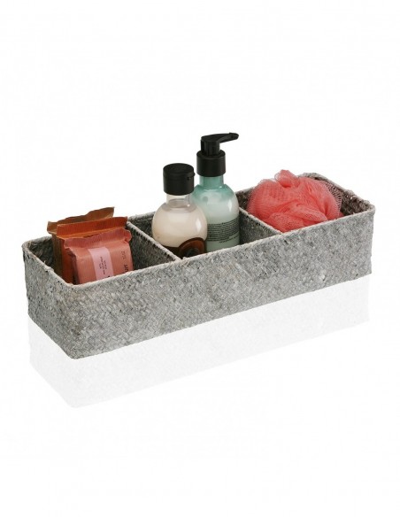 CAJA 3 COMPARTIMENTOS GRIS
