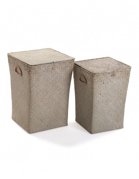 SET 2 CESTAS/ ROPA NATURAL