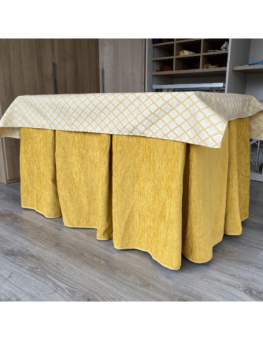 Ropa Doble Grueso Mostaza con Tapete... Ropa Doble Grueso Mostaza con Tapete...