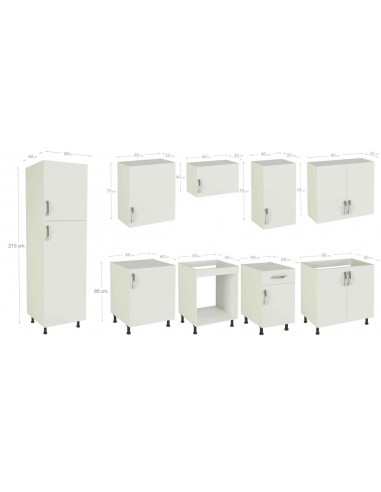 Cocina Kit Modular 300 cm color Burdeos