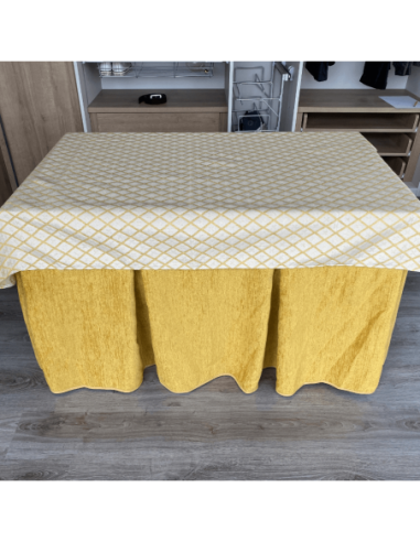 Ropa Doble Grueso Mostaza con Tapete... Ropa Doble Grueso Mostaza con Tapete...