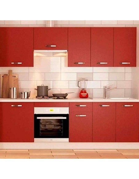 Cocina Kit Modular 240 cm color Burdeos