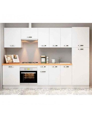 Cocina Kit Modular 300 cm color Blanco