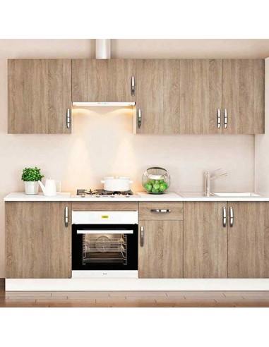 Cocina Kit Modular 240 cm color Roble
